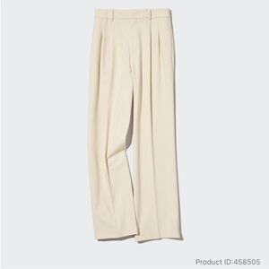 Uniqlo Beige wide leg Dress Pants